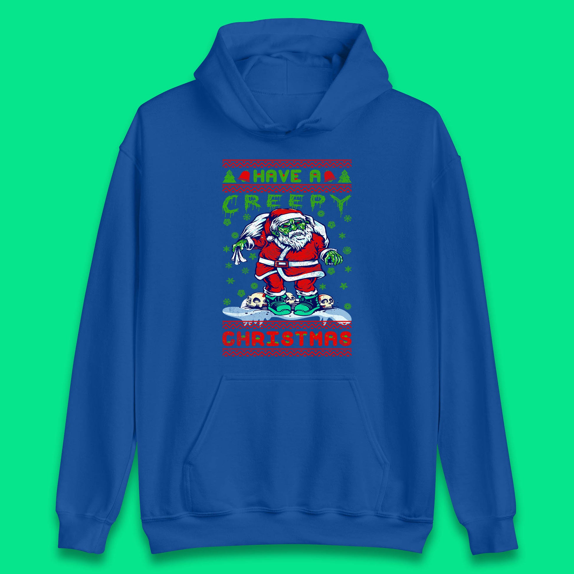 zombie santa claus hoodie