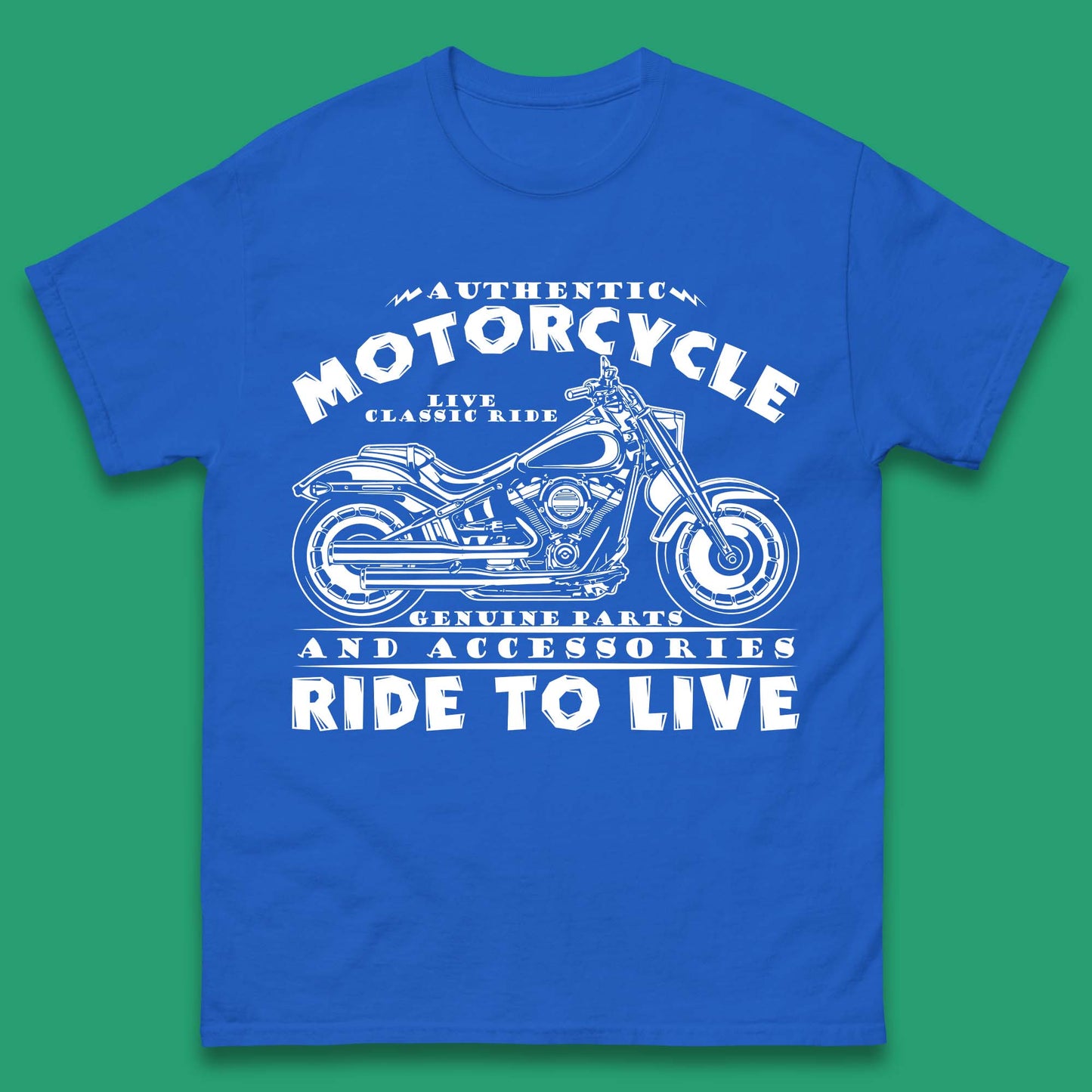 Motorcycle Ride To Live Mens T-Shirt