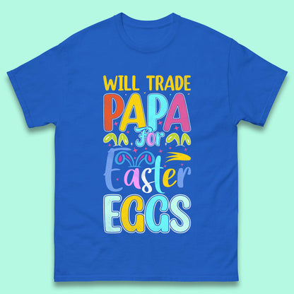 Papa For Easter Eggs Mens T-Shirt