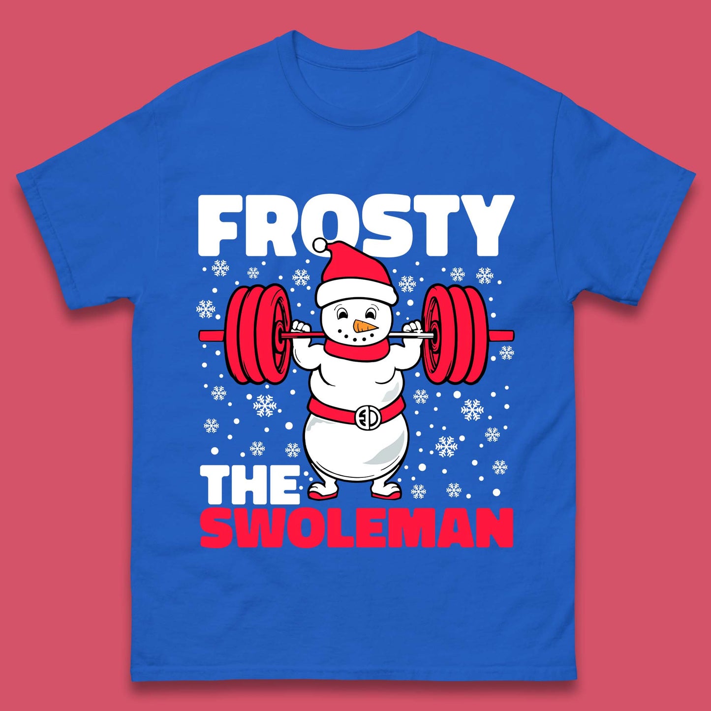 Frosty The Swoleman Christmas Mens T-Shirt