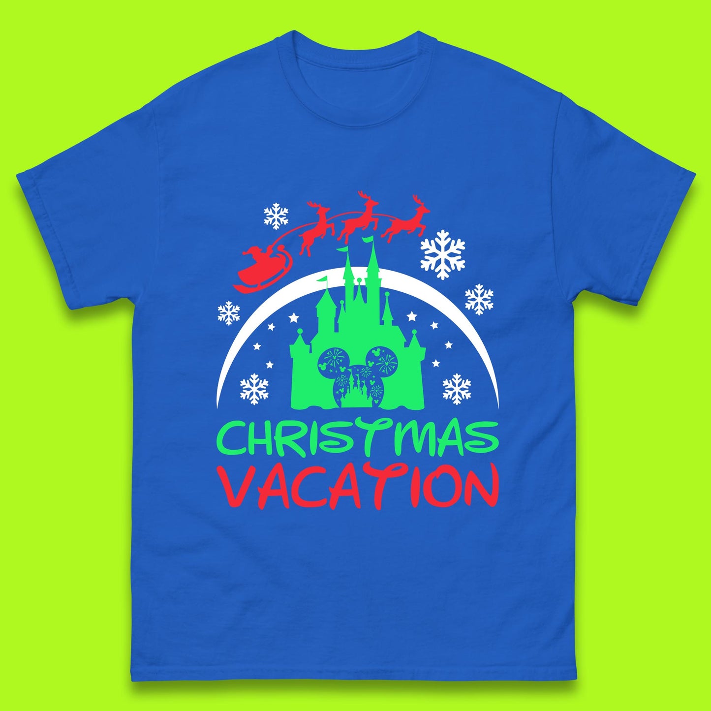 disney castle christmas t shirt