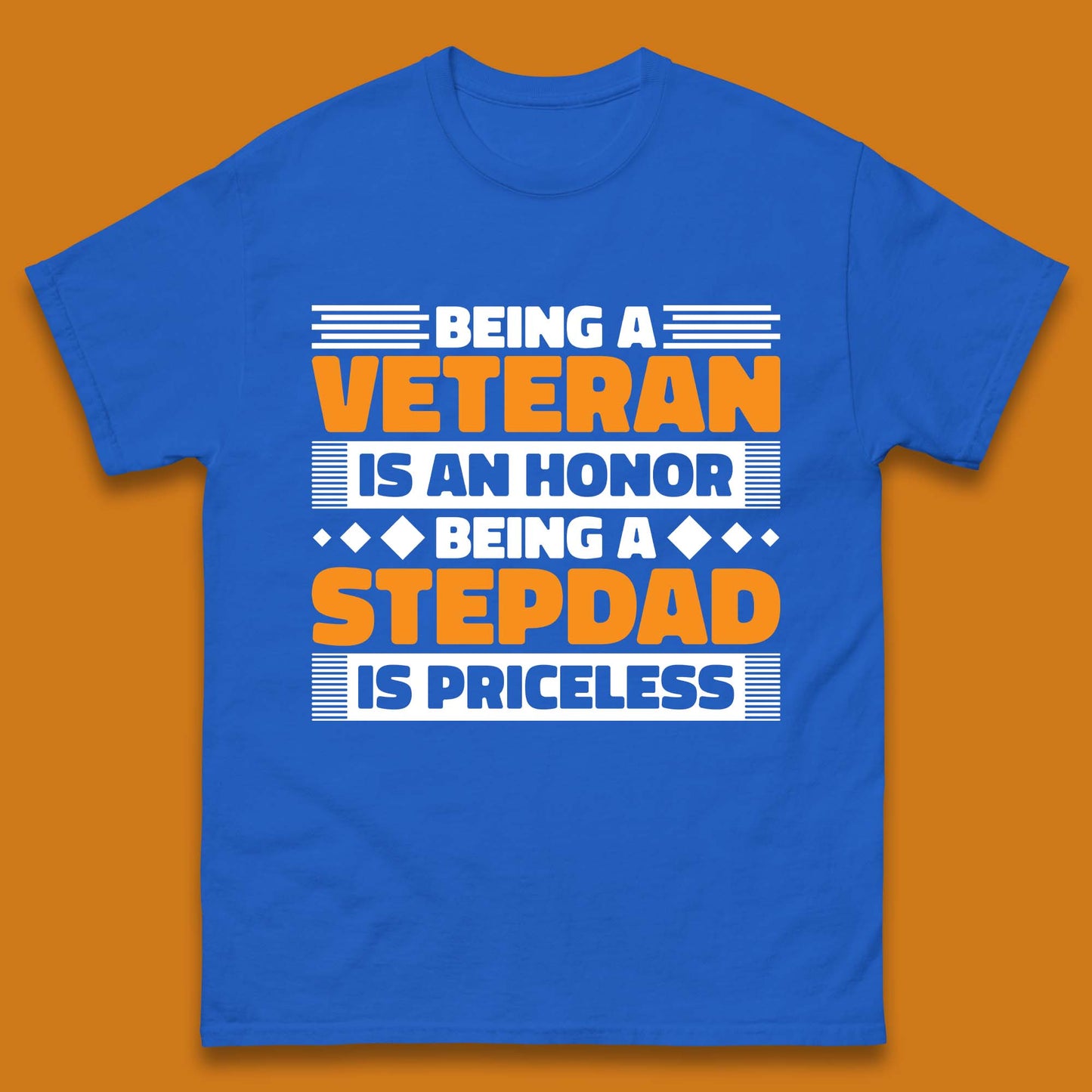 Veteran Stepdad Mens T-Shirt