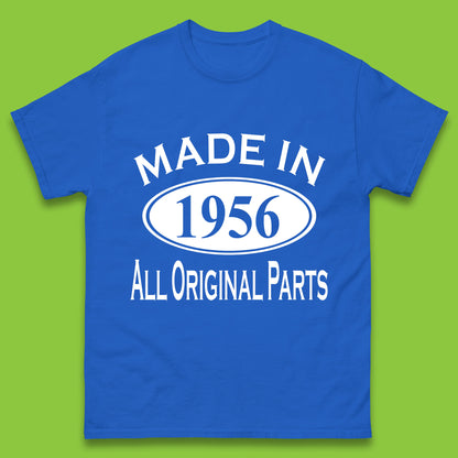 Made In 1956 All Original Parts Vintage Retro 67th Birthday Funny 67 Years Old Birthday Gift Mens Tee Top