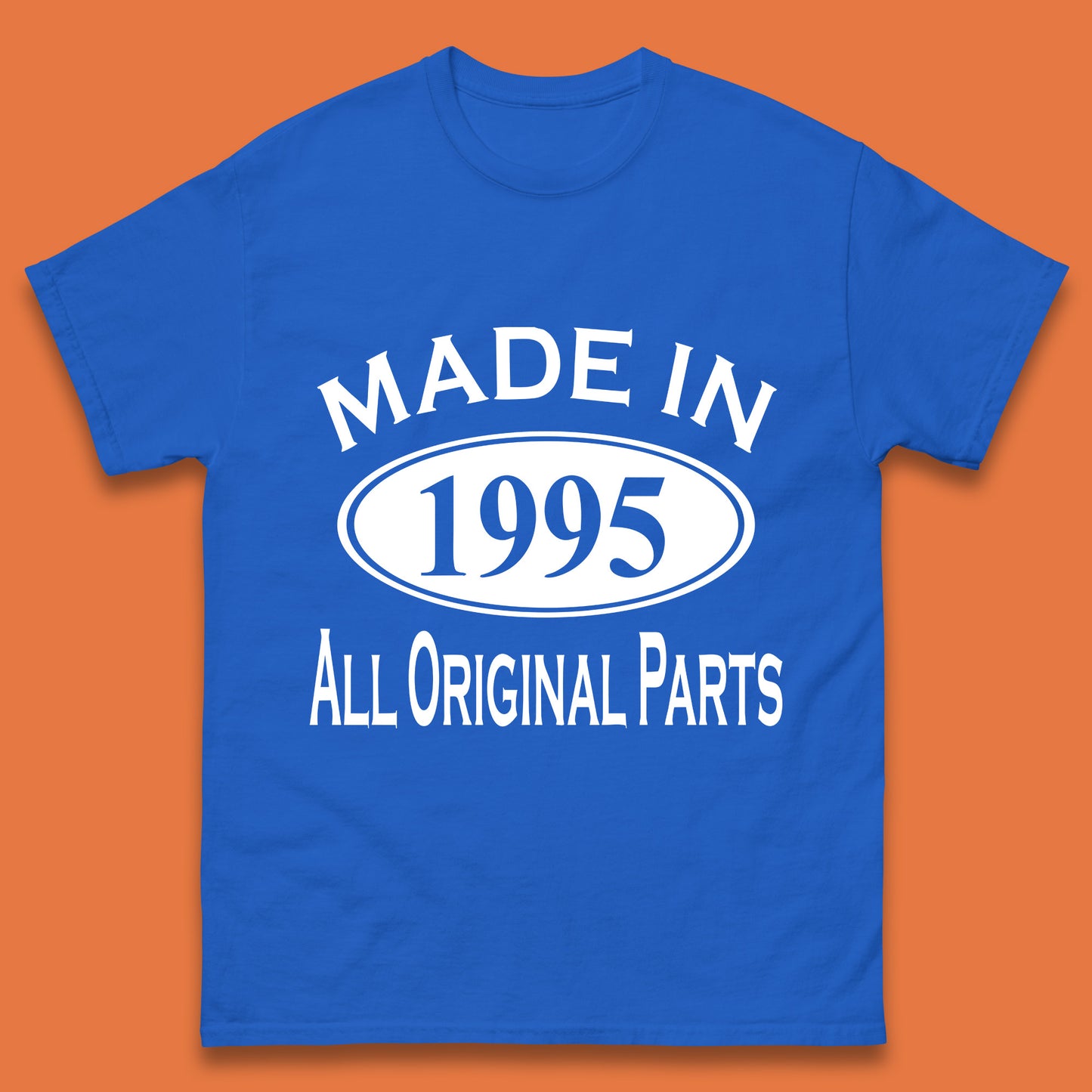 Made In 1995 All Original Parts Vintage Retro 28th Birthday Funny 28 Years Old Birthday Gift Mens Tee Top