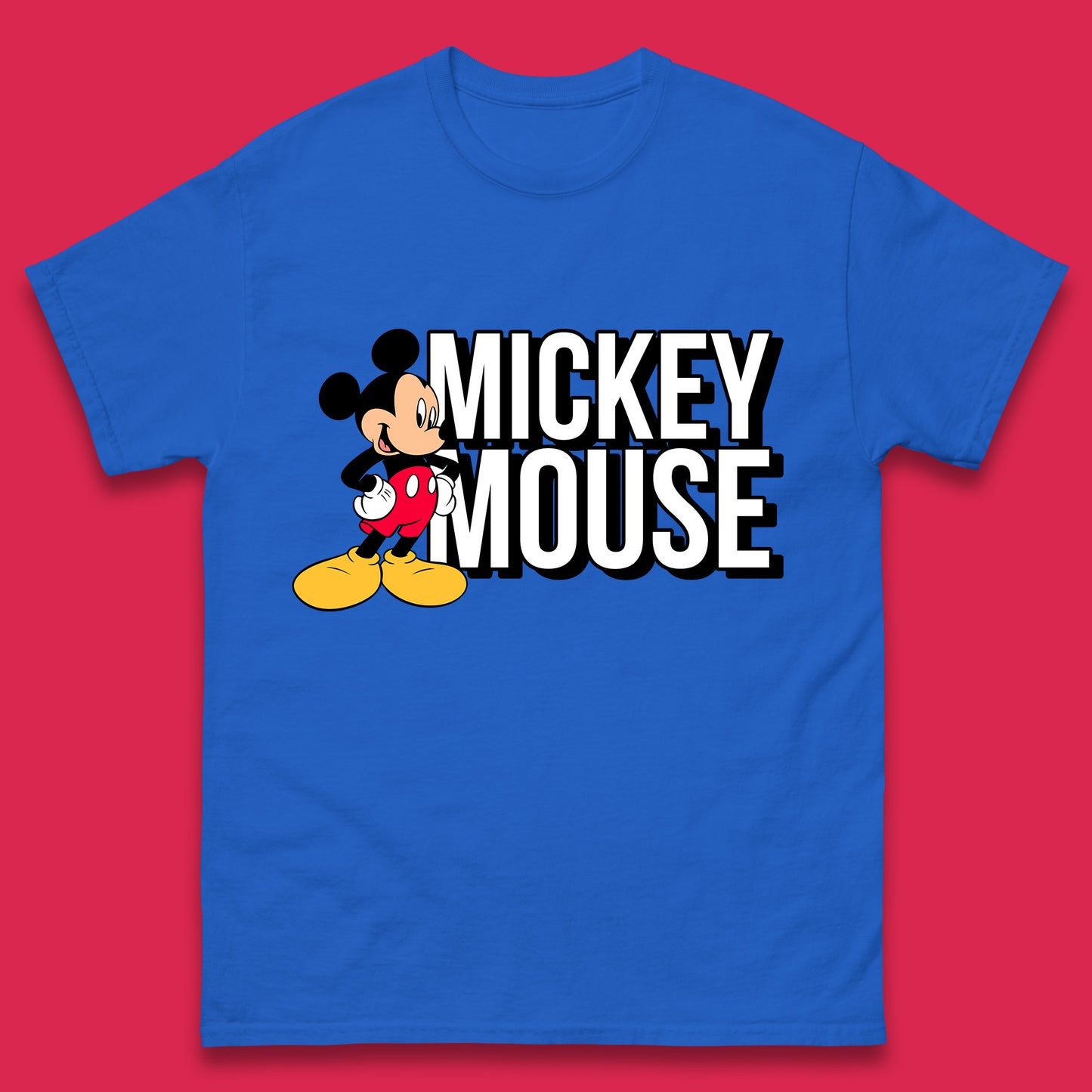 Disney Mickey Mouse Cartoon Character Disneyland Walt Disney Vacation Trip Disney World Mens Tee Top