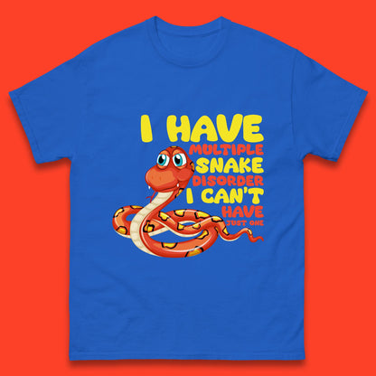 I Have Multiple Snake Disorder I Can't Have Just One Funny Snake Lover Mens Tee Top