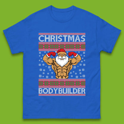 Ugly Christmas Bodybuilder Mens T-Shirt