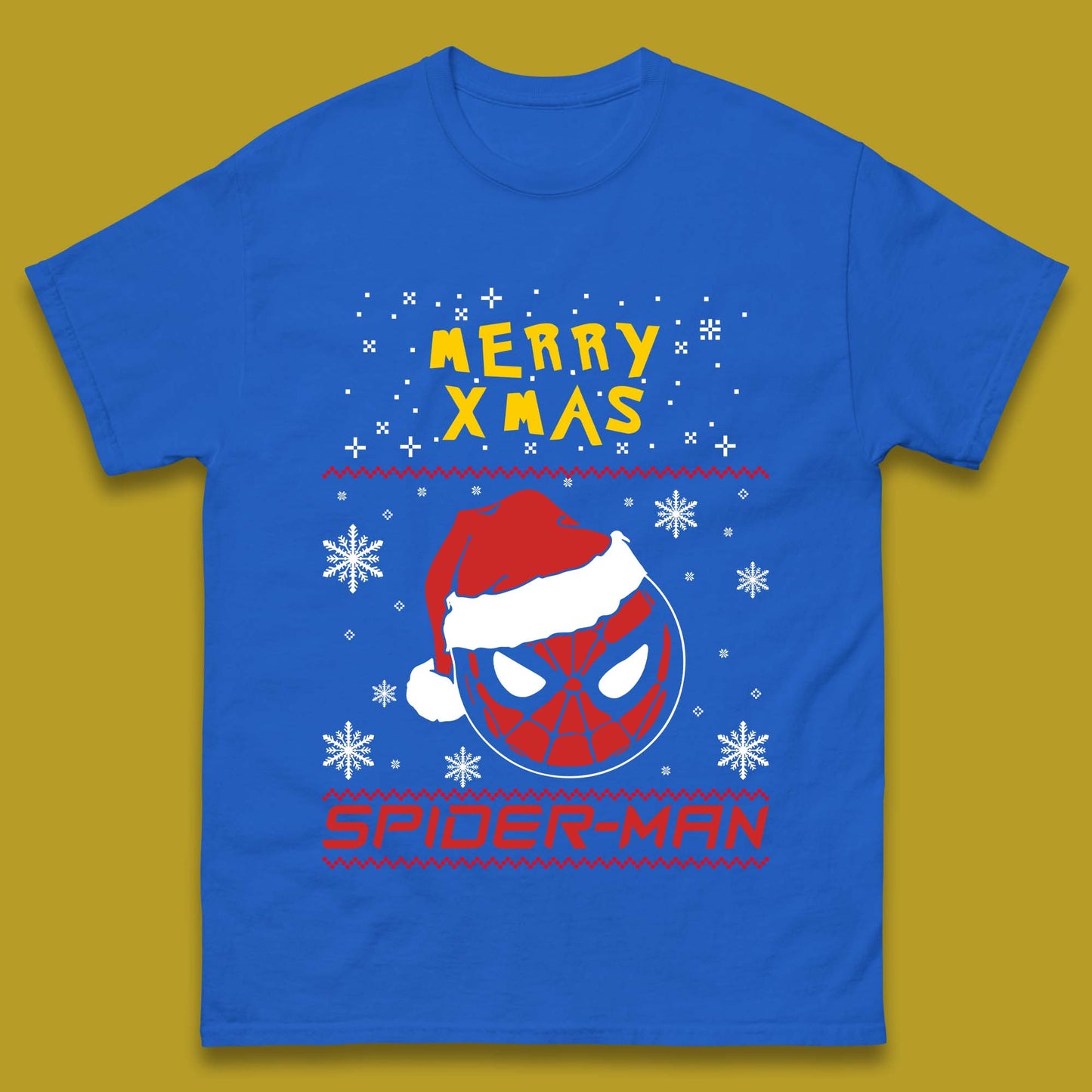 Merry Xmas Spider-Man Mens T-Shirt