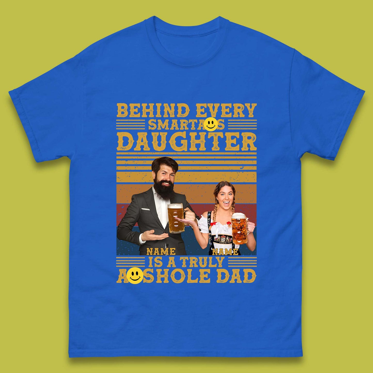 Personalised Truely Asshole Dad Mens T-Shirt