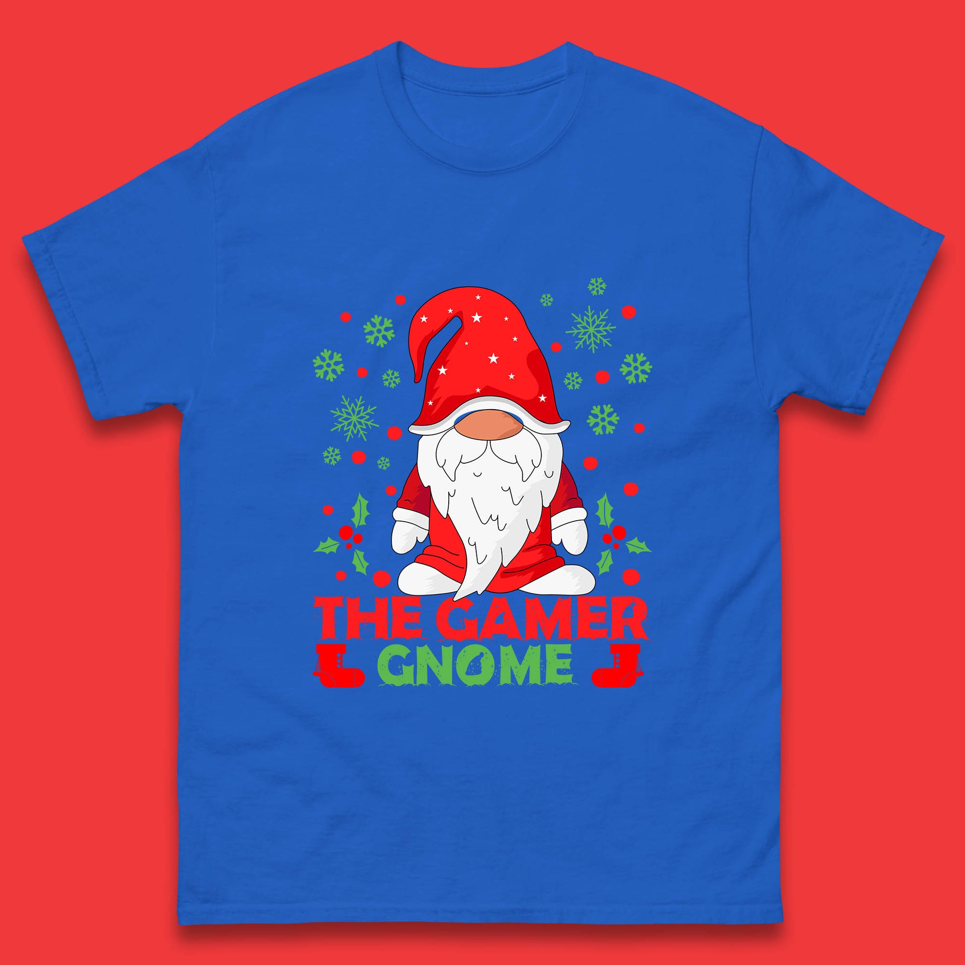 the gamer gnome christmas t shirt