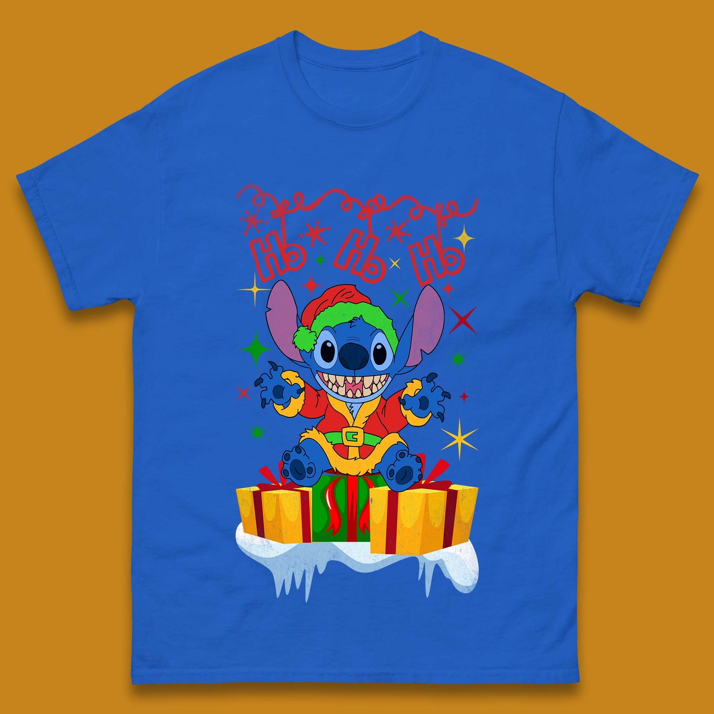 Elf Stitch Christmas Mens T-Shirt