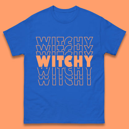 Witchy Halloween Witches Spooky Witch Vibes Witchy Aesthetic Halloween Party Mens Tee Top