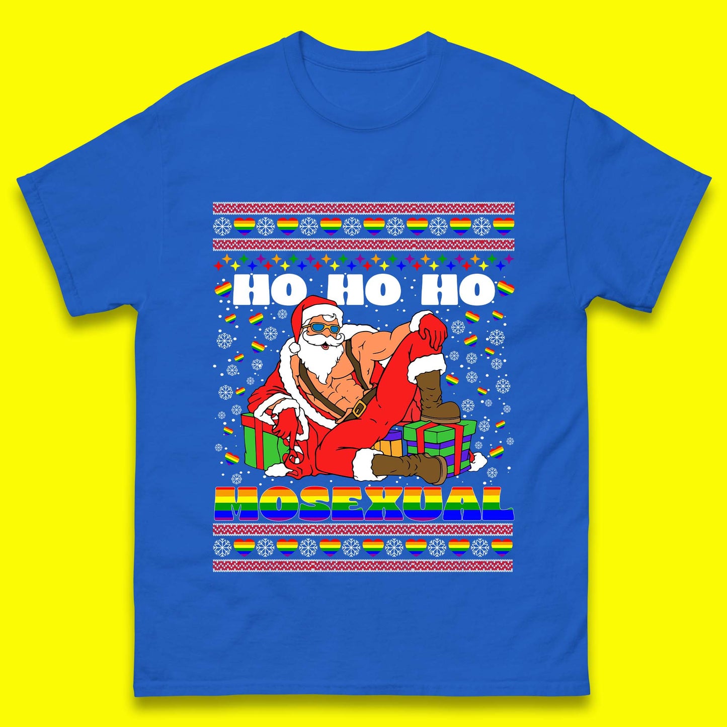 Ho Ho Ho Homosexual Christmas Mens T-Shirt