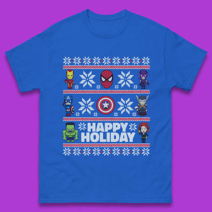 Avengers Superheroes Christmas Mens T-Shirt