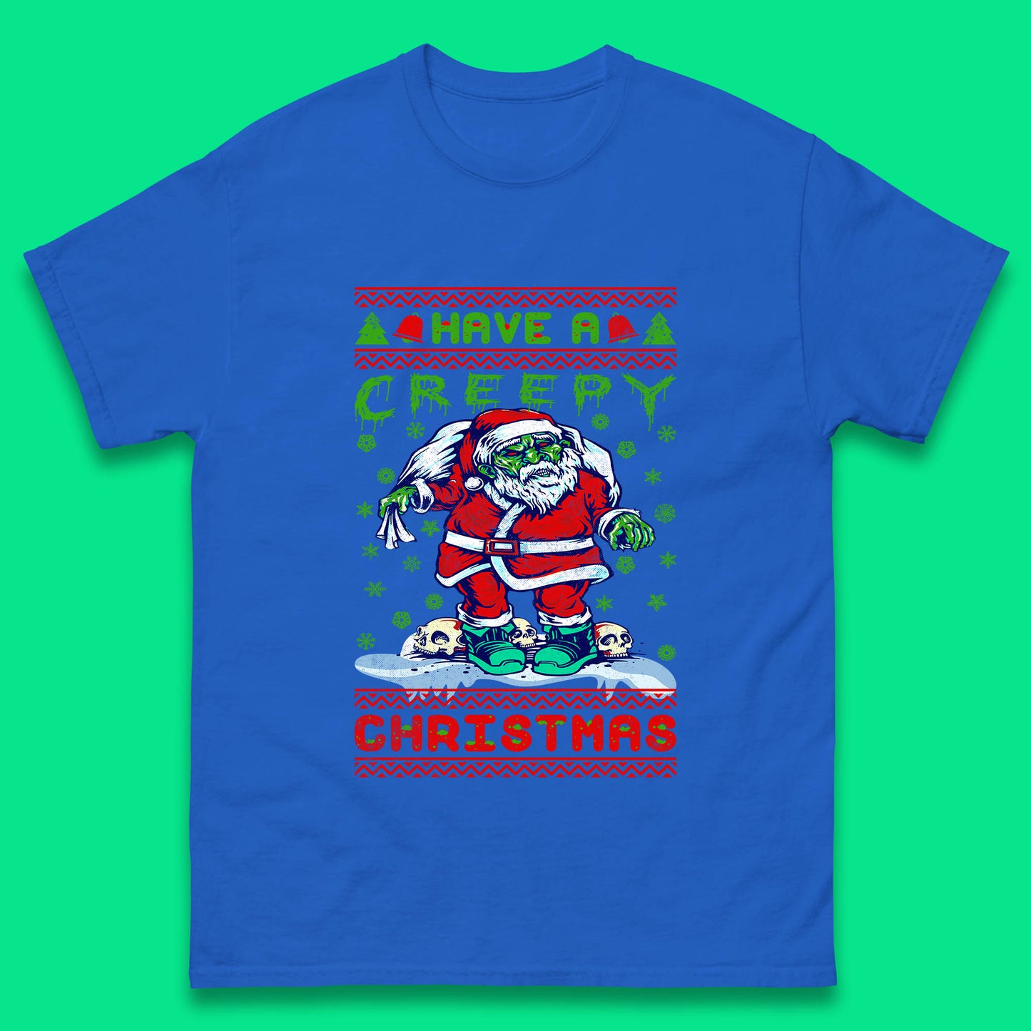 zombie santa claus t shirt