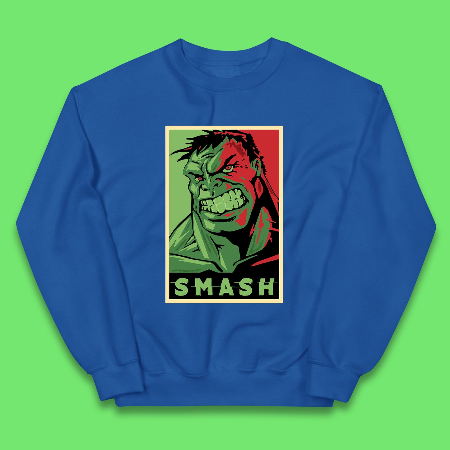 Marvels Avengers The Incredible Hulk Angry Face Smash Hulk Giant Man Hulk Superhero Movie Character Kids Jumper