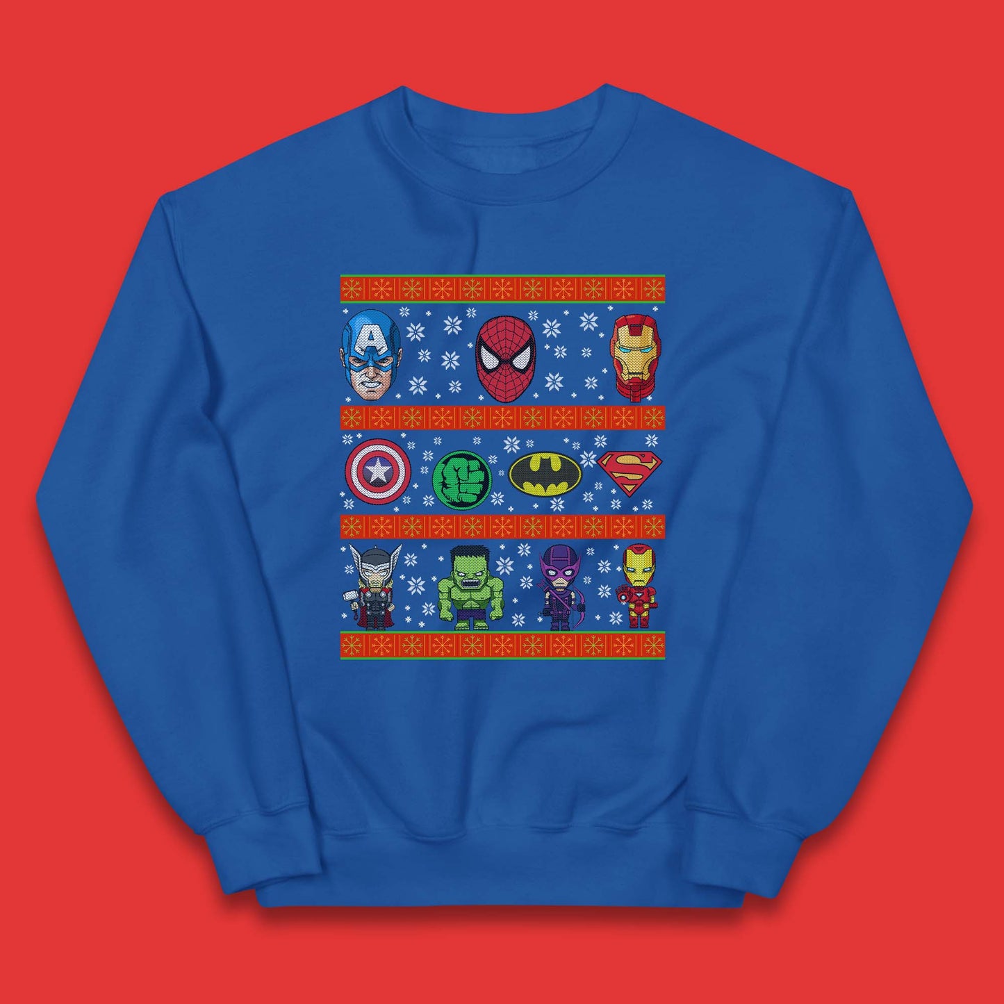 Boys Marvel Christmas Jumper