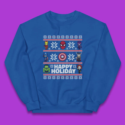 Avengers Superheroes Christmas Kids Jumper