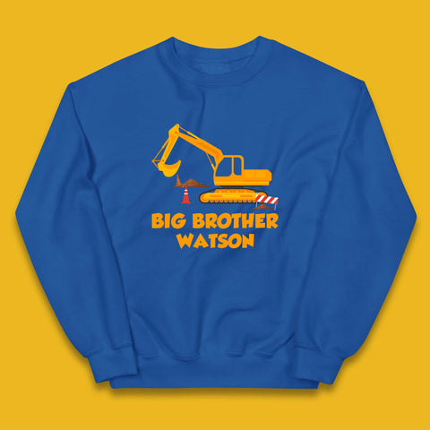 Personalised Big Brother Your Name Promoted To Big Brother Siblings Announcement Gift Kids Jumper