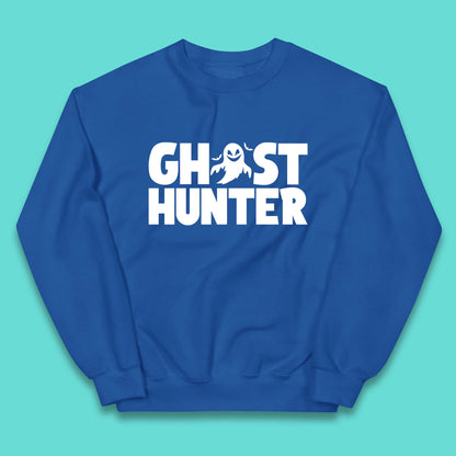 Ghost Hunter Halloween Haunted Ghostbusters Paranormal Investigator Kids Jumper