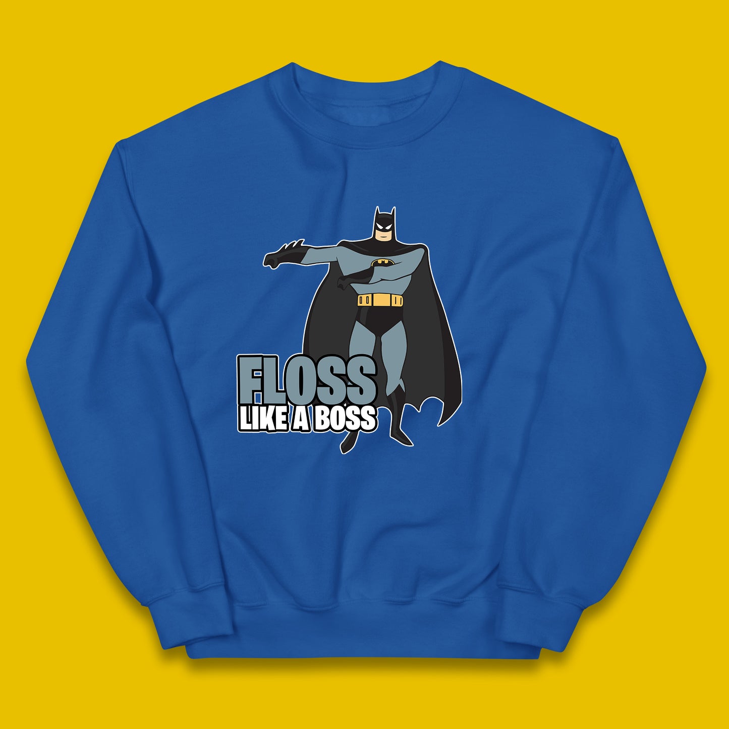 Batman Floss Like A Boss DC Comics Action Adventure Superheros Movie Character Kids Jumper