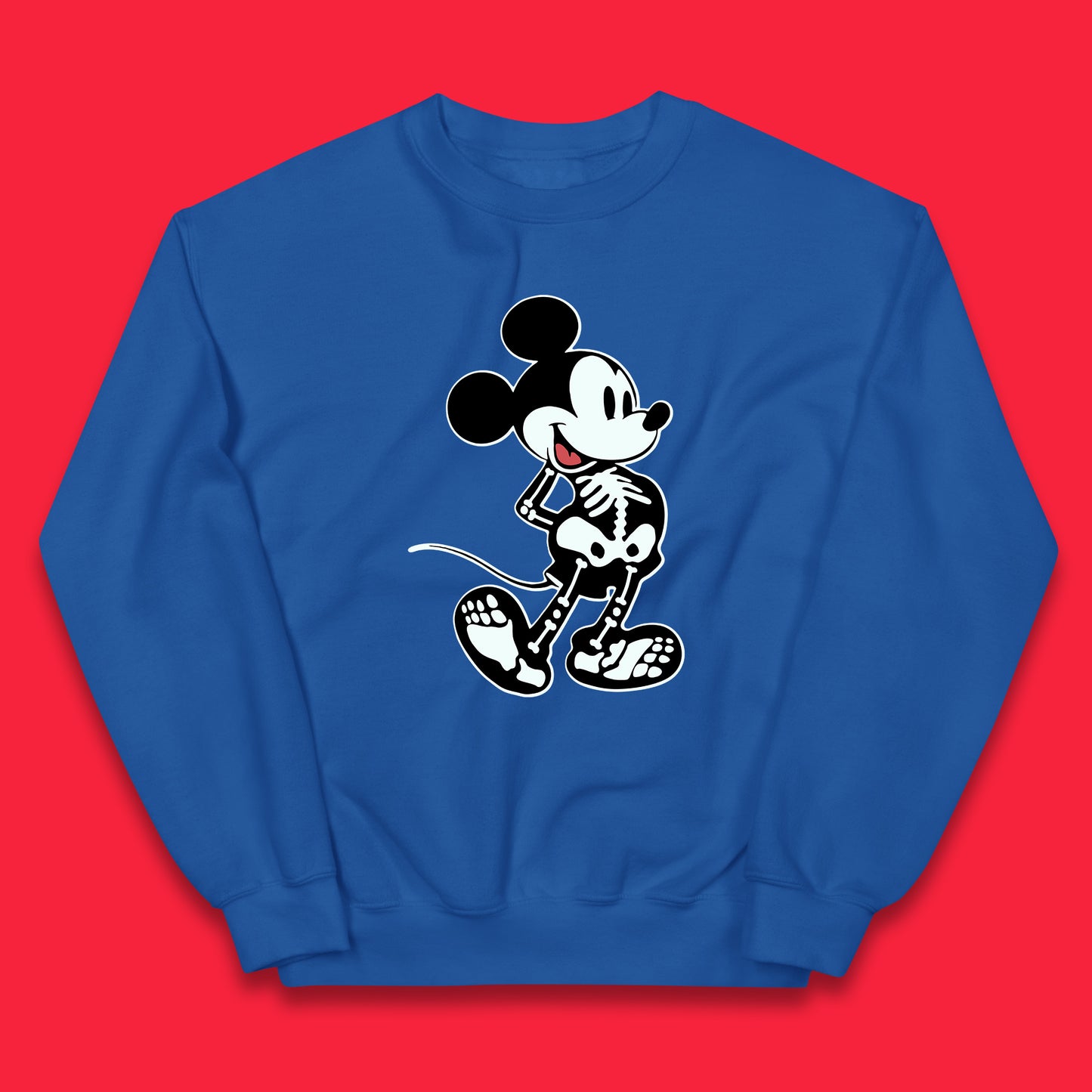 Disney Mickey Mouse Skeleton Funny Horror Scary Cartoon Character Mickey Skull Disneyland Vacation Trip Disney World Kids Jumper