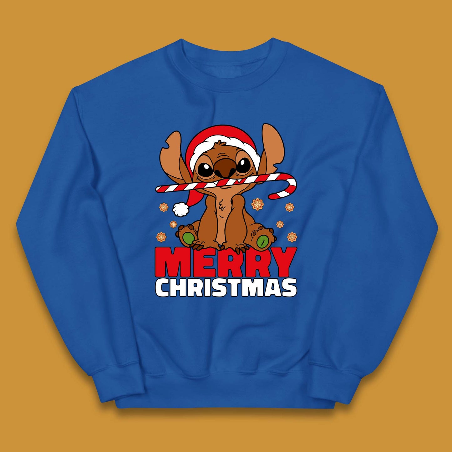 Gingerbread Stitch Christmas Kids Jumper