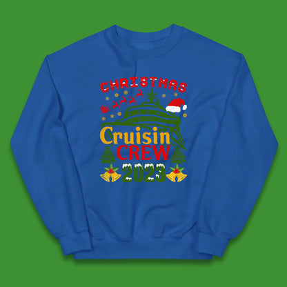 Christmas Cruisin Crew 2023 Xmas Cruise Vacation Cruising Squad Kids Jumper