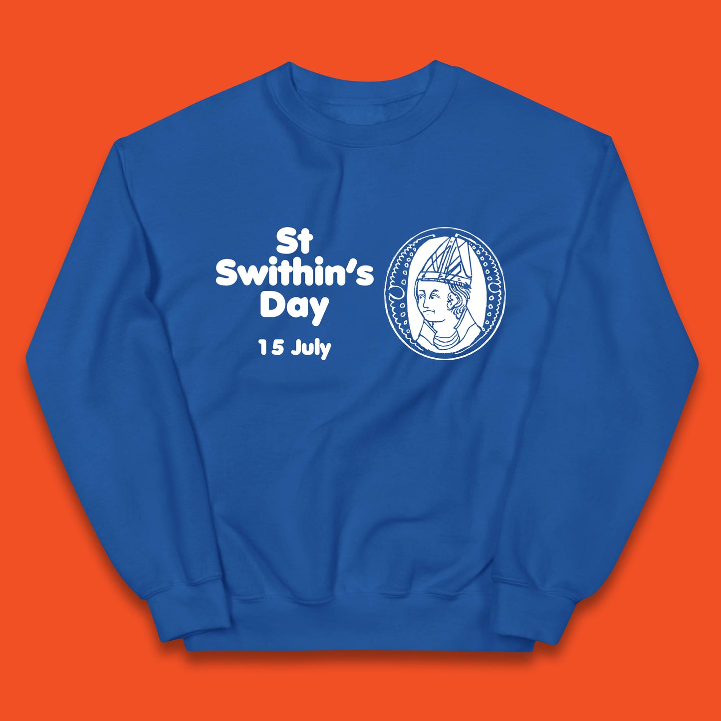 St. Swithin's Day 15 July Saint Swithun's Day Weather Folklore Kids Jumper