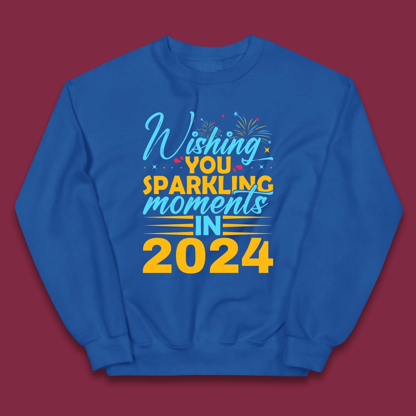 Wishing You Sparkling Moments in 2024 Kids Jumper