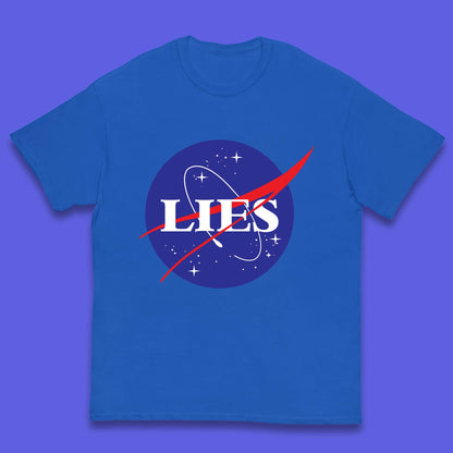 NASA Lies Logo Parody Kids T-Shirt