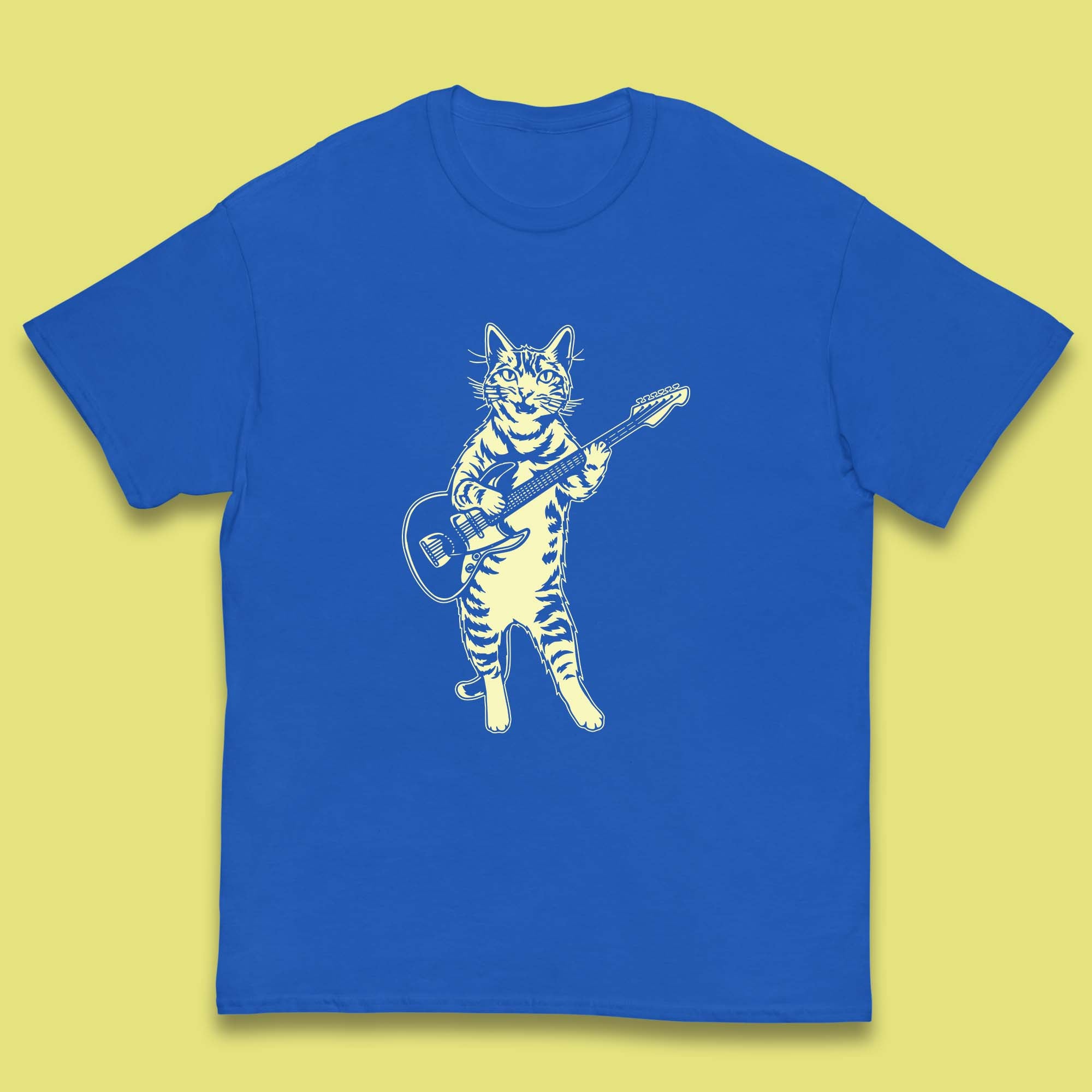 cat playing guitar shirt