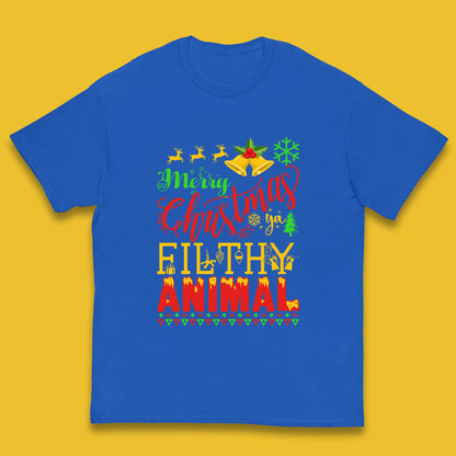 merry christmas ya filthy animal t shirt