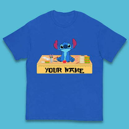 Personalised Disney Stitch Welcome Back To School Your Name Lilo & Stitch School First Day Of School Kids T Shirt