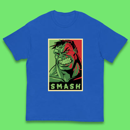 Marvels Avengers The Incredible Hulk Angry Face Smash Hulk Giant Man Hulk Superhero Movie Character Kids T Shirt