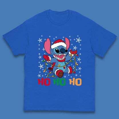 Happy Santa Stitch Christmas Kids T-Shirt