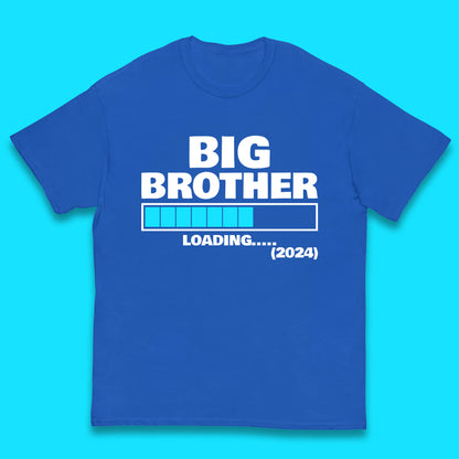 Big Brother Loading 2024 Promoted To Big Brother Sibling Reveal Kids T Shirt