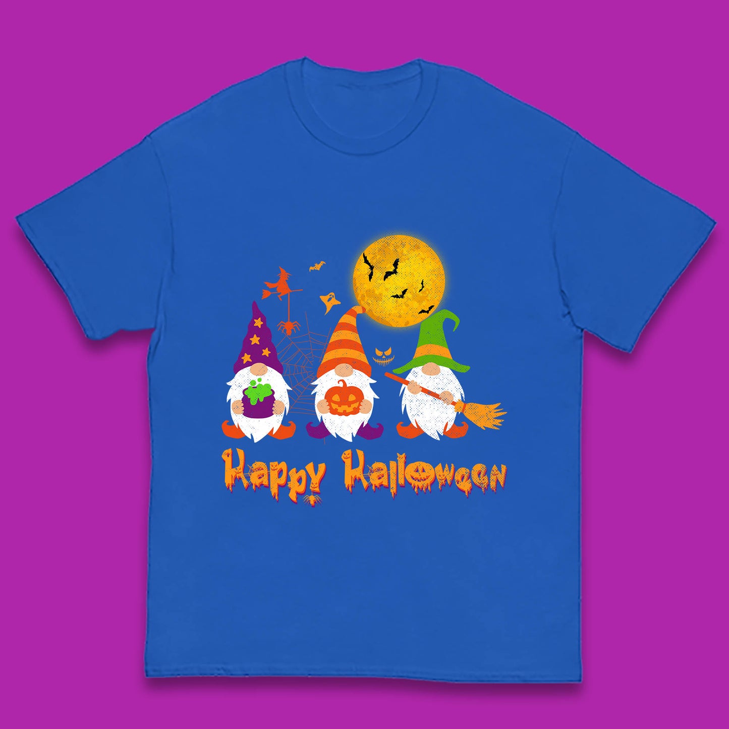 Happy Halloween Gnomies Spooky Witch Gnomes Scary Gnome Lover Kids T Shirt