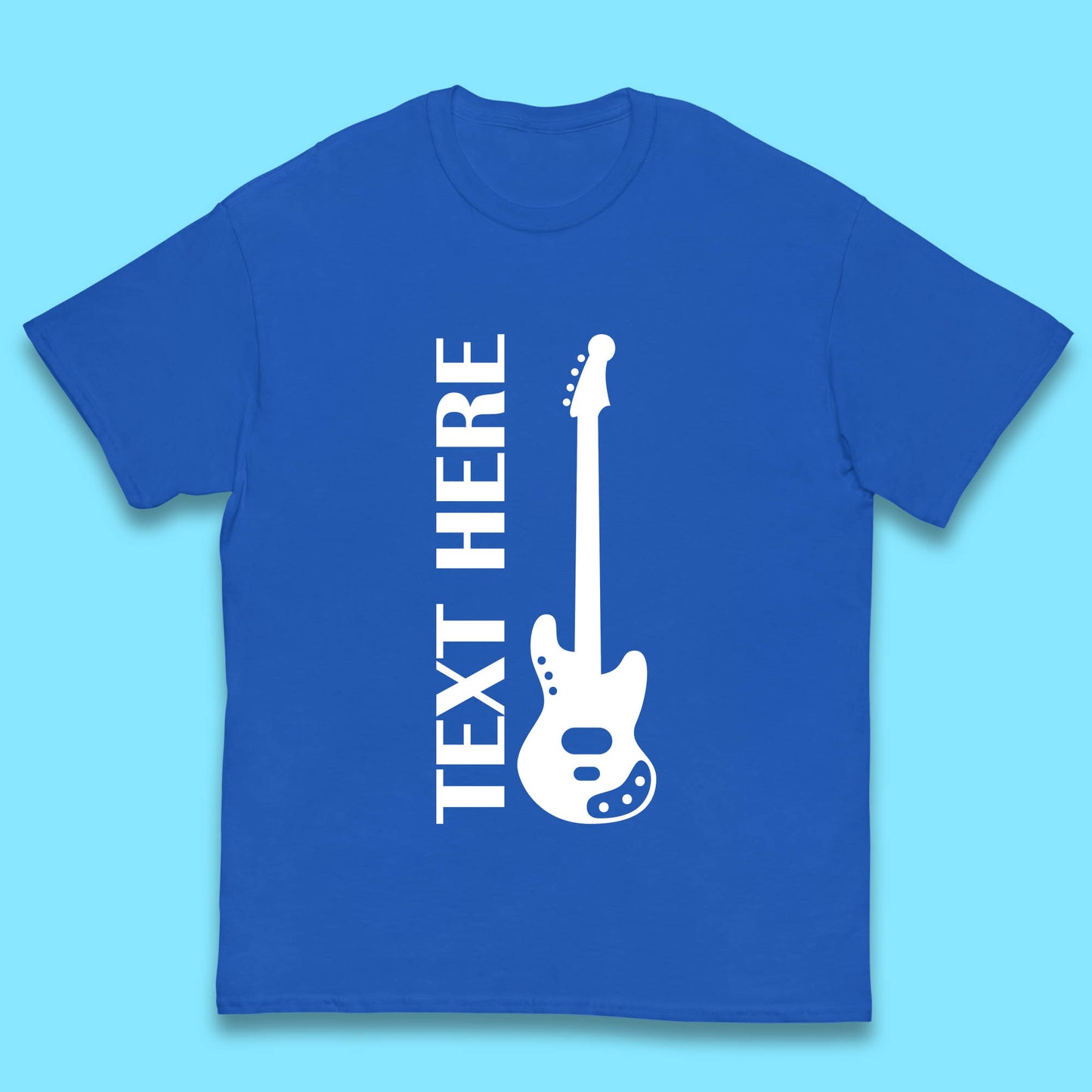 Personalised Guitarist Your Text Here Guitar Player Musician Music Lover Kids T Shirt