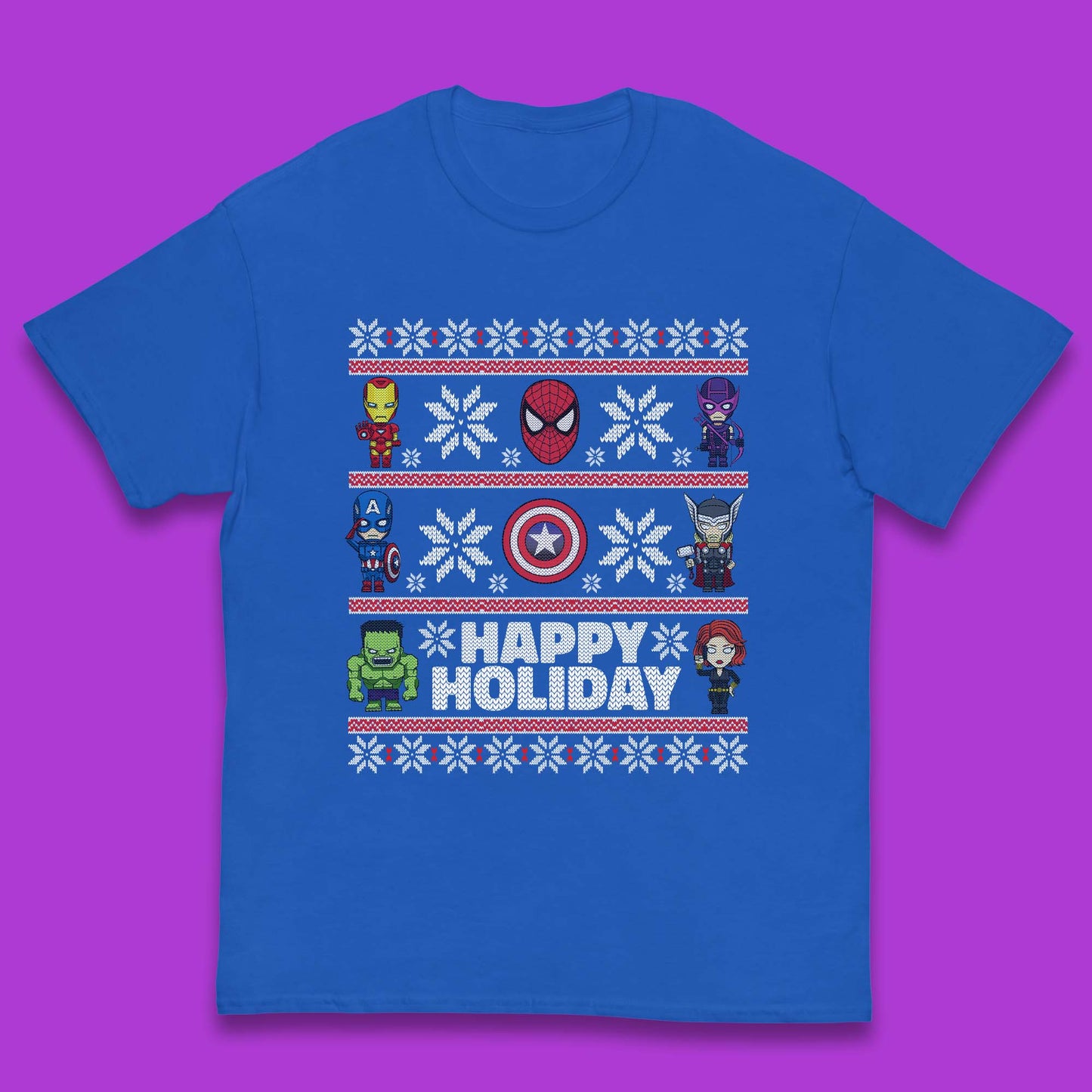 Avengers Superheroes Christmas Kids T-Shirt