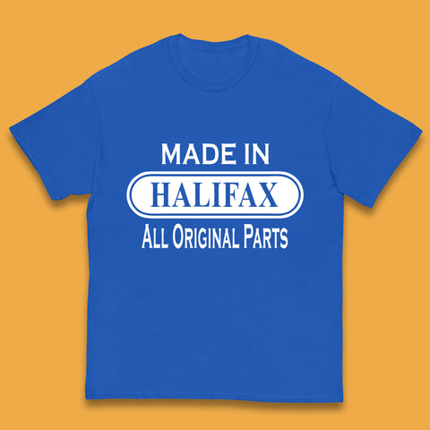 Made In Halifax All Original Parts Vintage Retro Birthday Town in  West Yorkshire, England Gift Kids T Shirt
