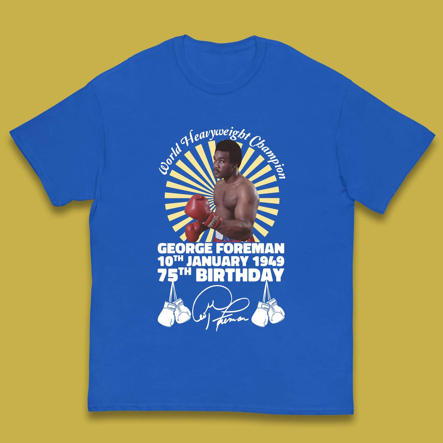 George Foreman 75th Birthday Kids T-Shirt