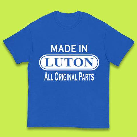 Made In Luton All Original Parts Vintage Retro Birthday Town In Bedfordshire, England Gift Kids T Shirt