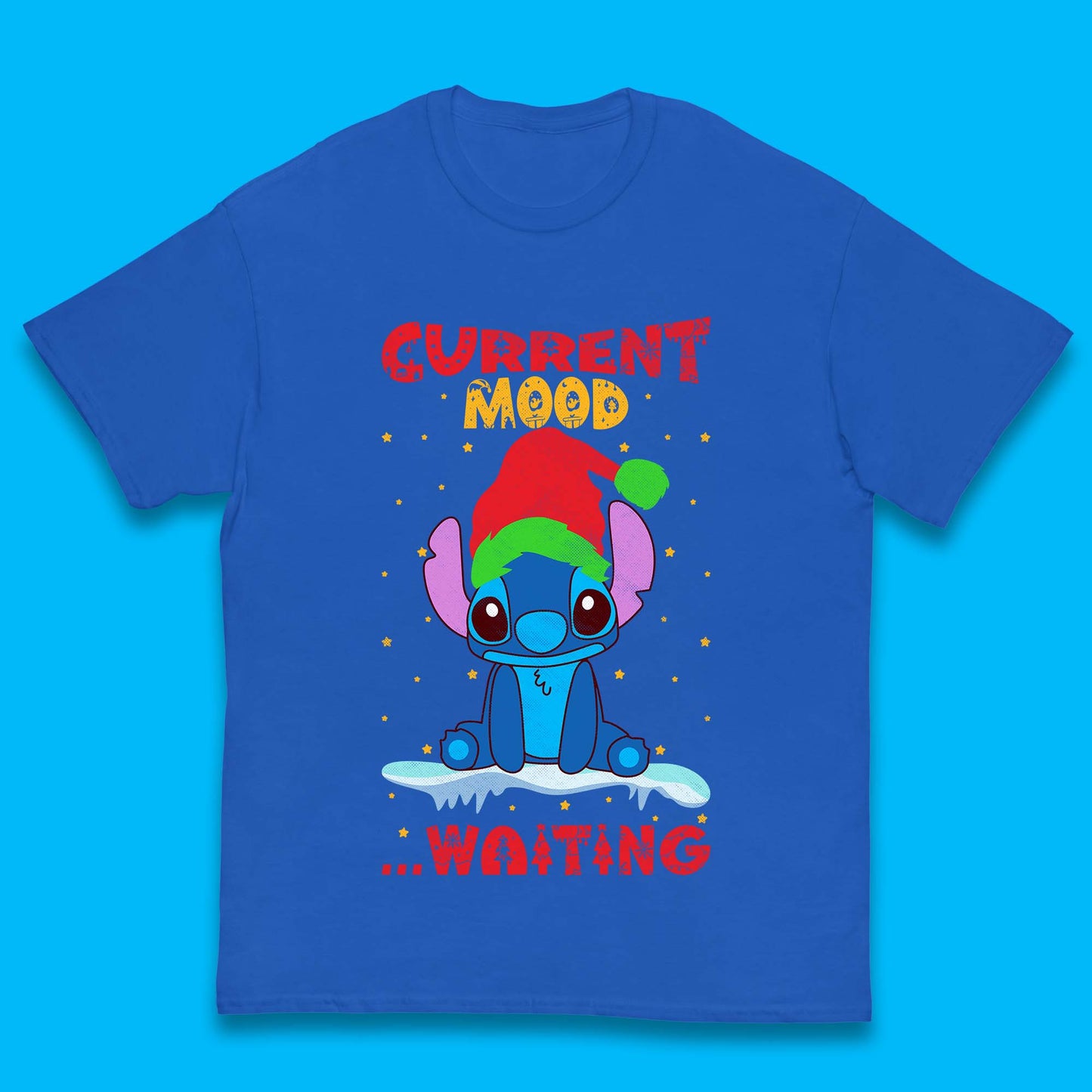 Current Mood Stitch Christmas Kids T-Shirt