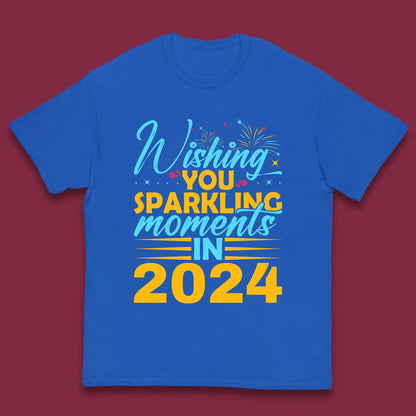 Wishing You Sparkling Moments in 2024 Kids T-Shirt