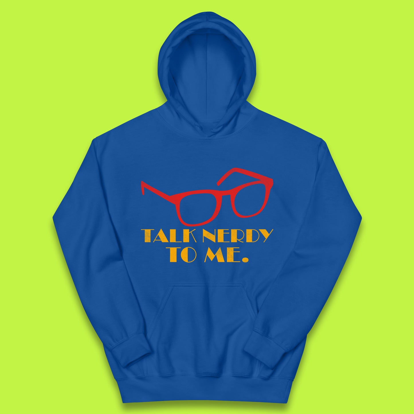 Talk Nerdy To Me Funny Geeky Nerd Glasses Coder Developer Programmer Book Lover Kids Hoodie