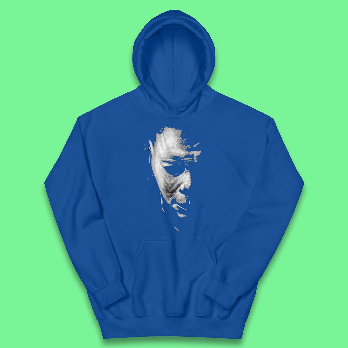 Michael Myers Face Halloween Horror Movie Character Kids Hoodie