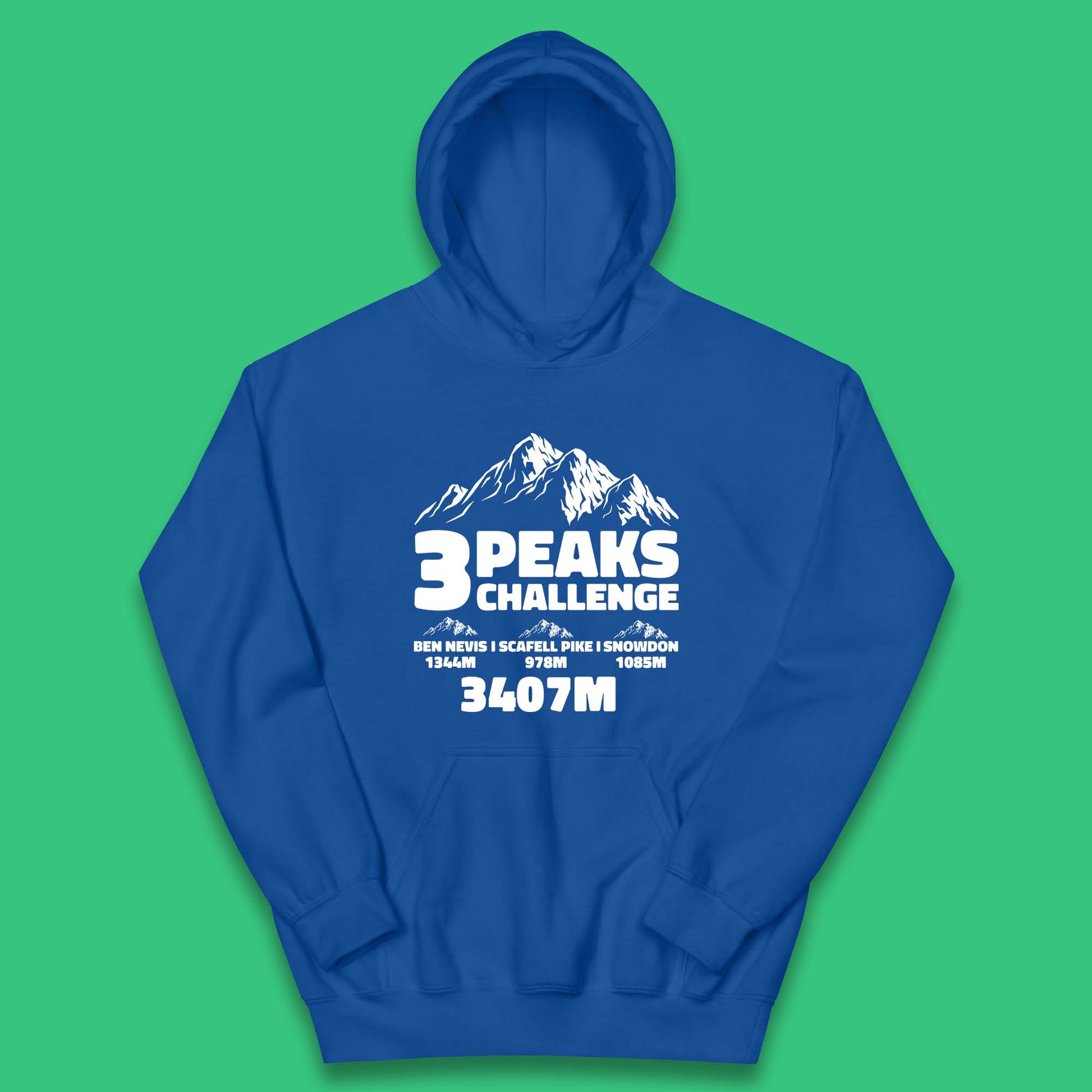 3 Peaks Challenge Kids Hoodie