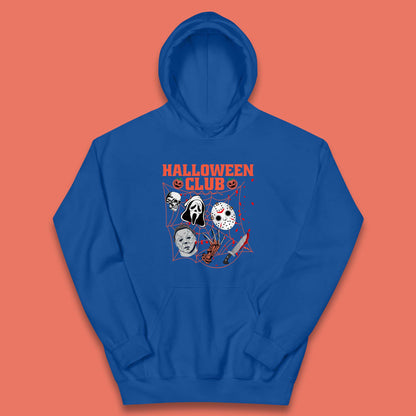 Halloween Club Horror Scary Friends Halloween Horror Movie Characters Kids Hoodie