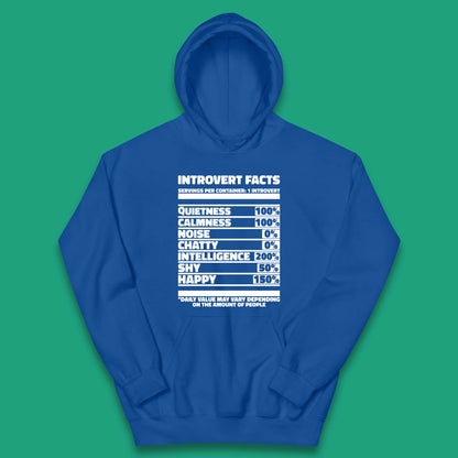 Introvert Facts Kids Hoodie